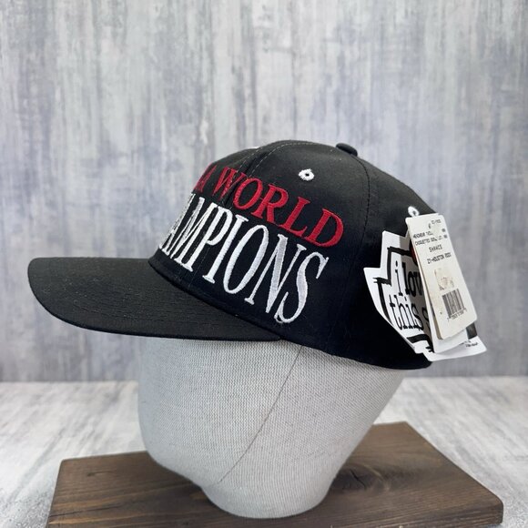 Vintage 90s Houston Rockets Snapback Hat 1995 NBA World Champions Starter NWT - Picture 3 of 9